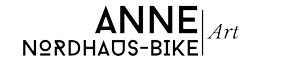 Anne Nordhaus-Bike Art text logo, black on white background
