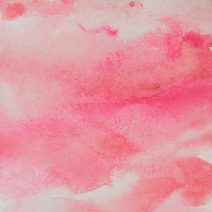 Bright pink and red detail image from Cotton Candy Horizon watercolor painting