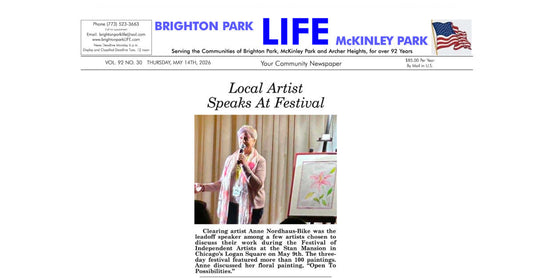 Artist Talk Makes Front Page News