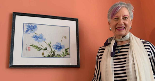 Blue Flowers Watercolor At Natural World Show