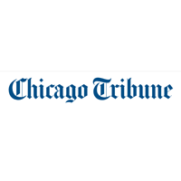 Chicago Tribune logo, feature story with Anne Nordhaus-Bike