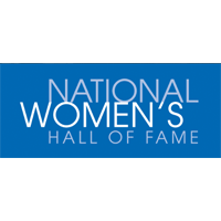 National Women's Hall Of Fame logo, hall names Anne Nordhaus-Bike to Wall Of Fame