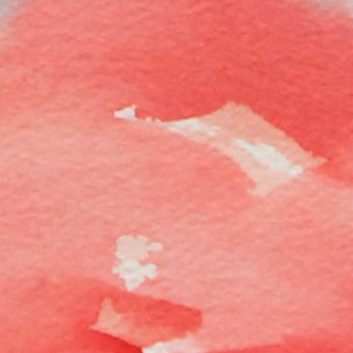 Whimsy red and blue horizon watercolor painting, closeup detail view, swirling red lower area 